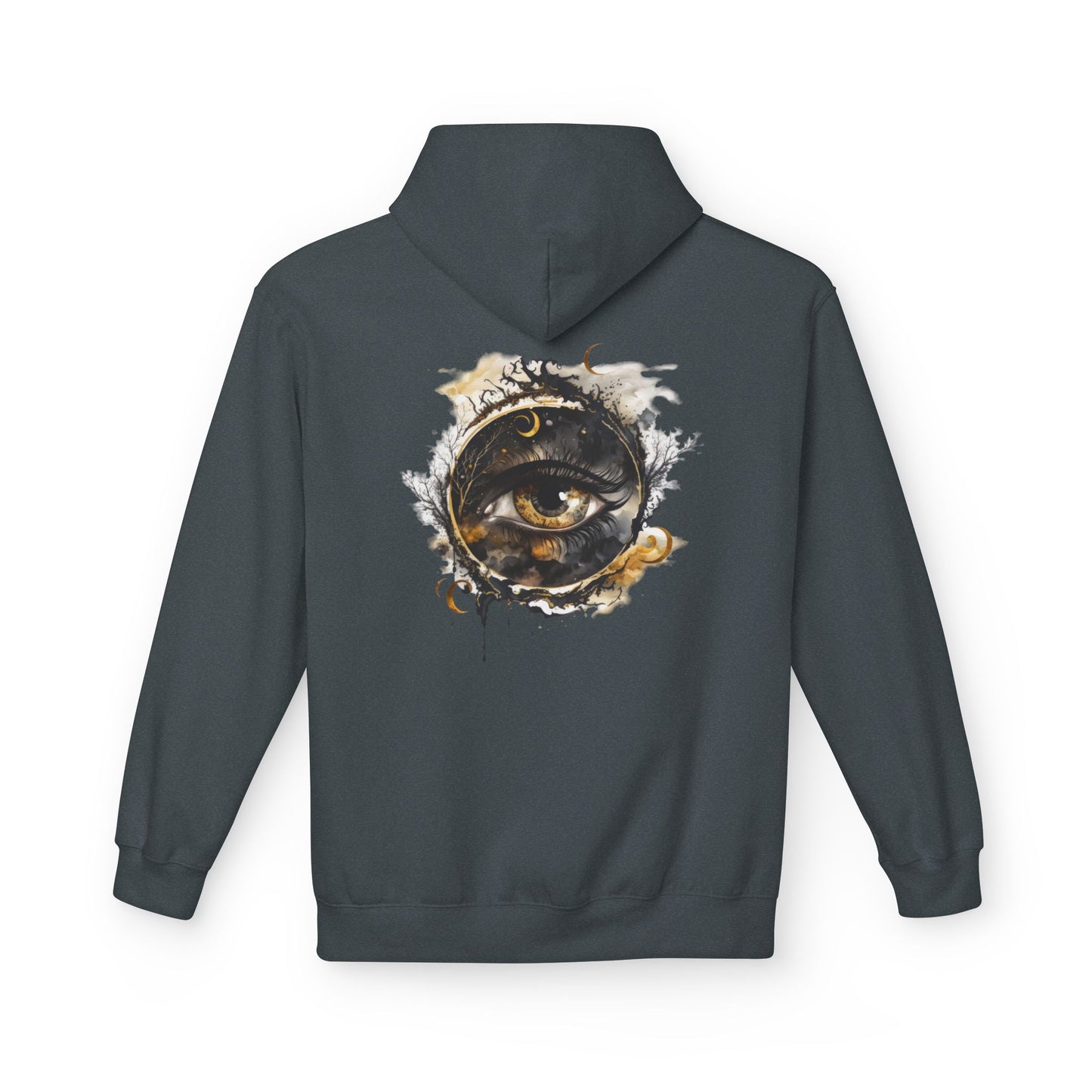 Mystical Eye Fleece Hoodie - Cozy Unisex Wear