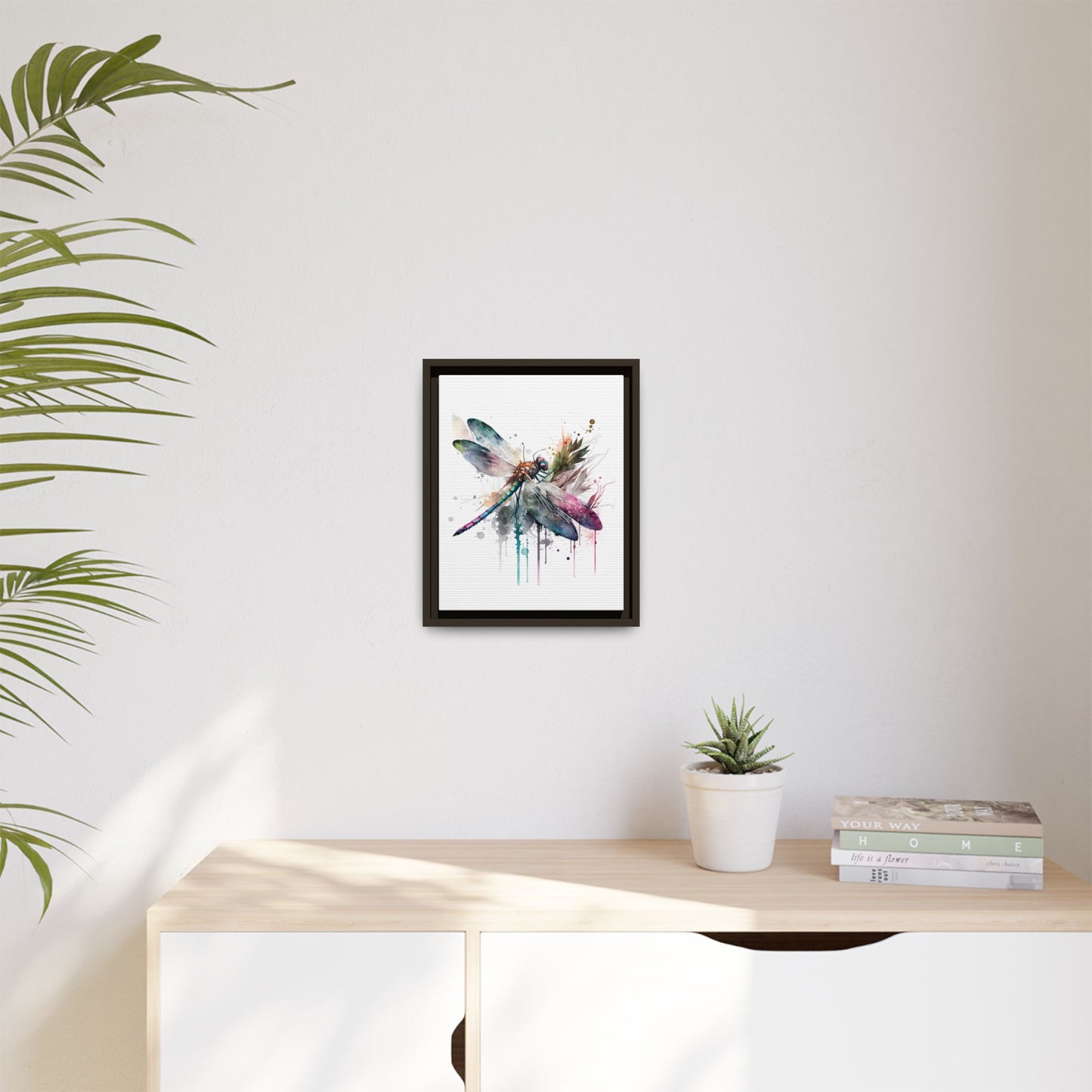Colorful Dragonfly Art Print 11x14