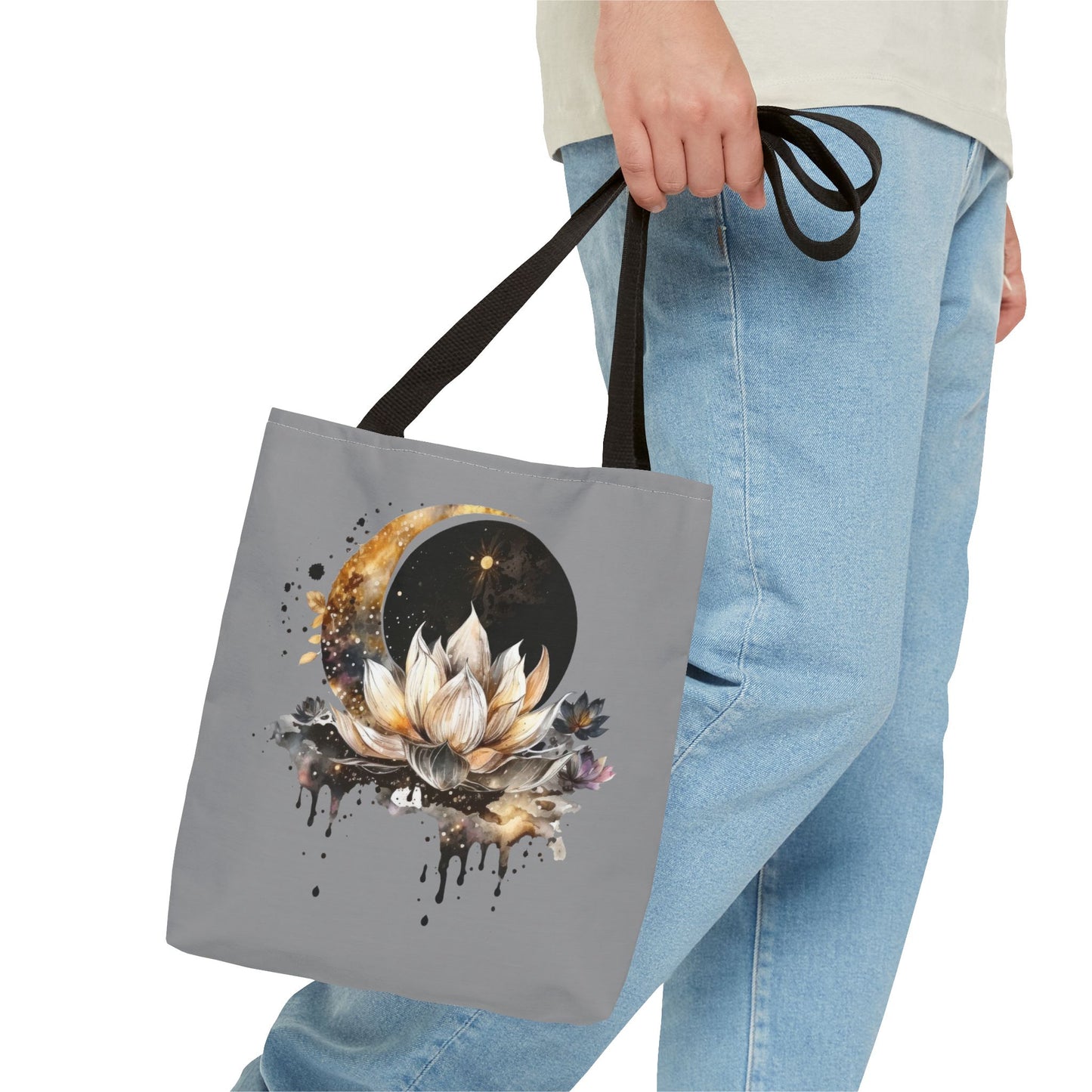 Moon Lotus Tote Bag