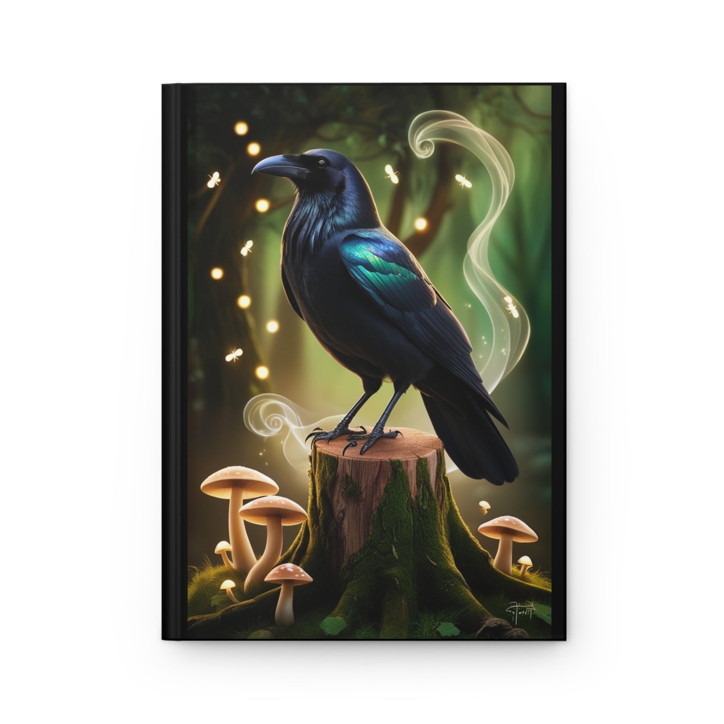 Mystical Raven Hardcover Journal