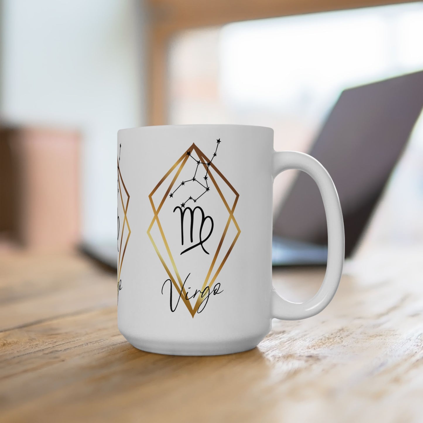 Virgo Constellation Ceramic Coffee Cup 15oz