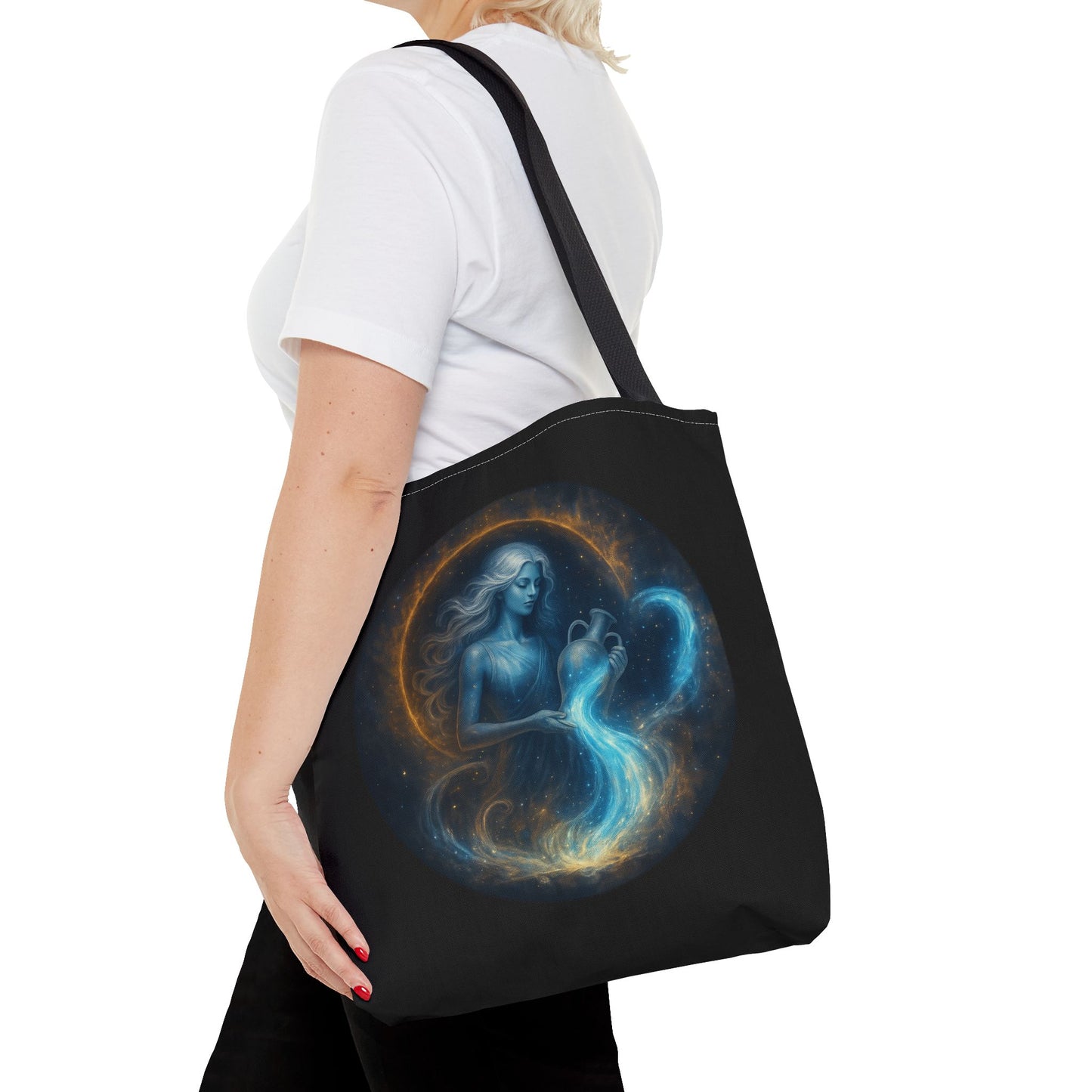 Aquarius Zodiac Tote Bag