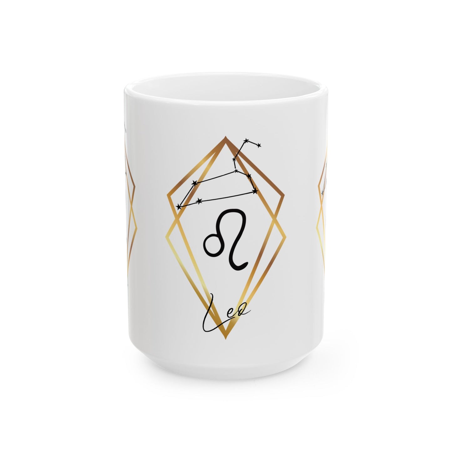 Leo Constellation Ceramic Coffee Cup 15oz