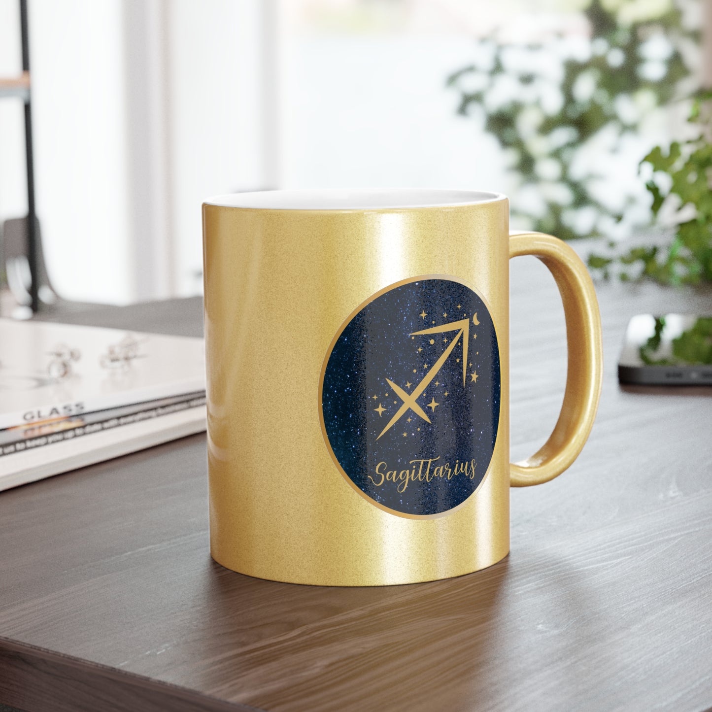 Sagittarius 11oz Metallic Mug
