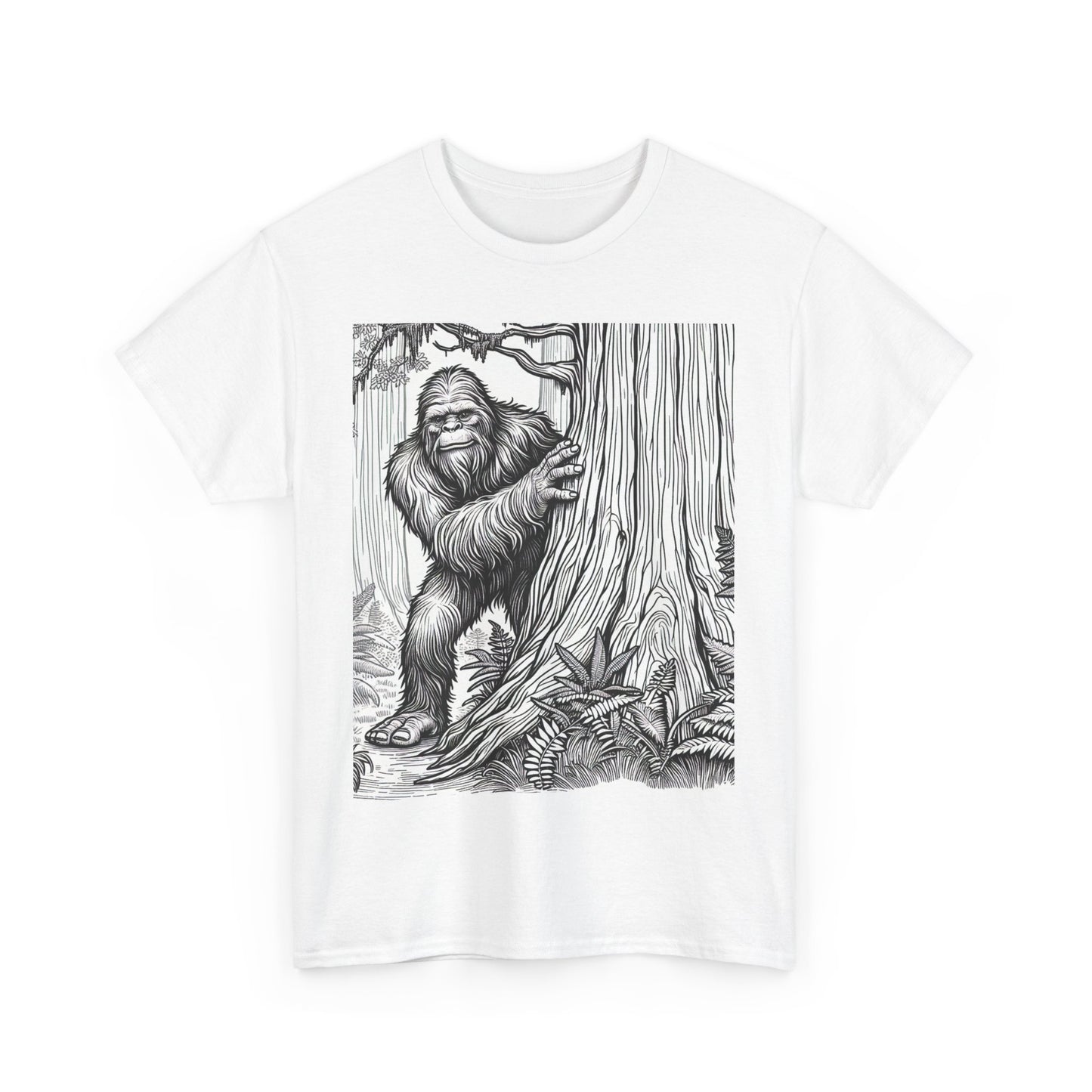 Unisex Heavy Cotton Sasquatch Peek T-Shirt