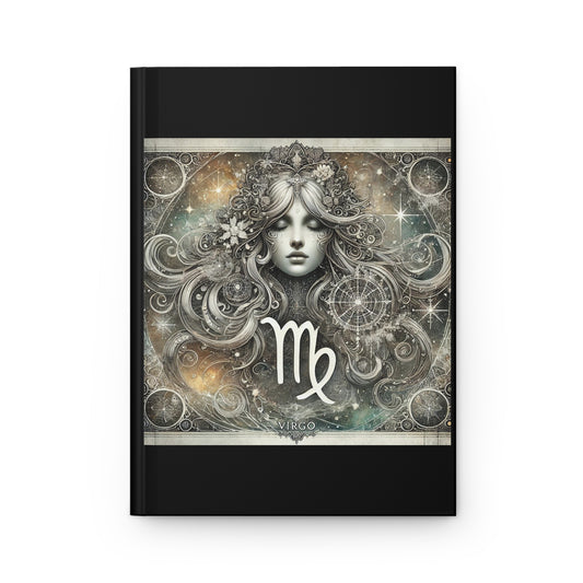 Virgo Zodiac Hardcover Notebook
