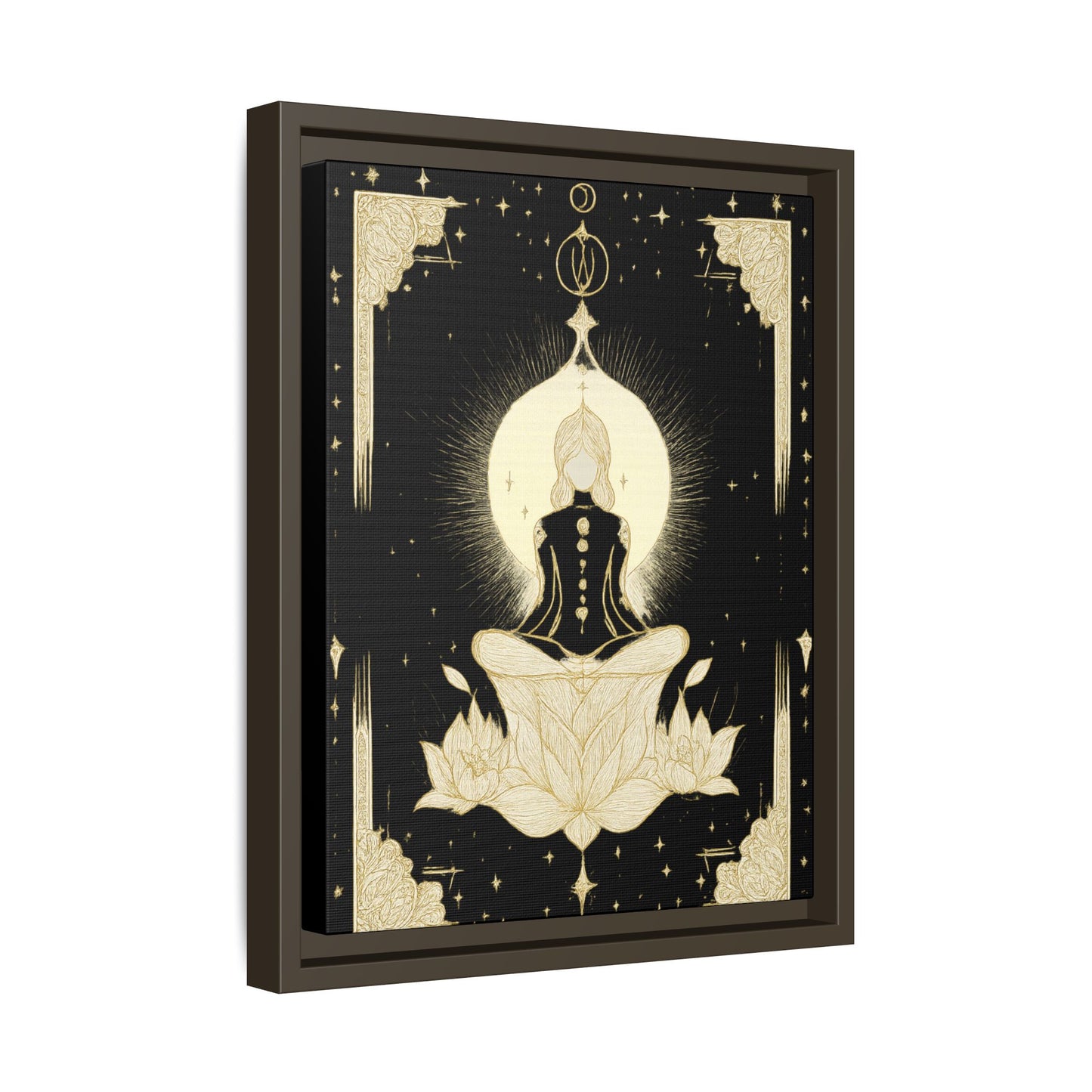 Meditation Art Framed Canvas