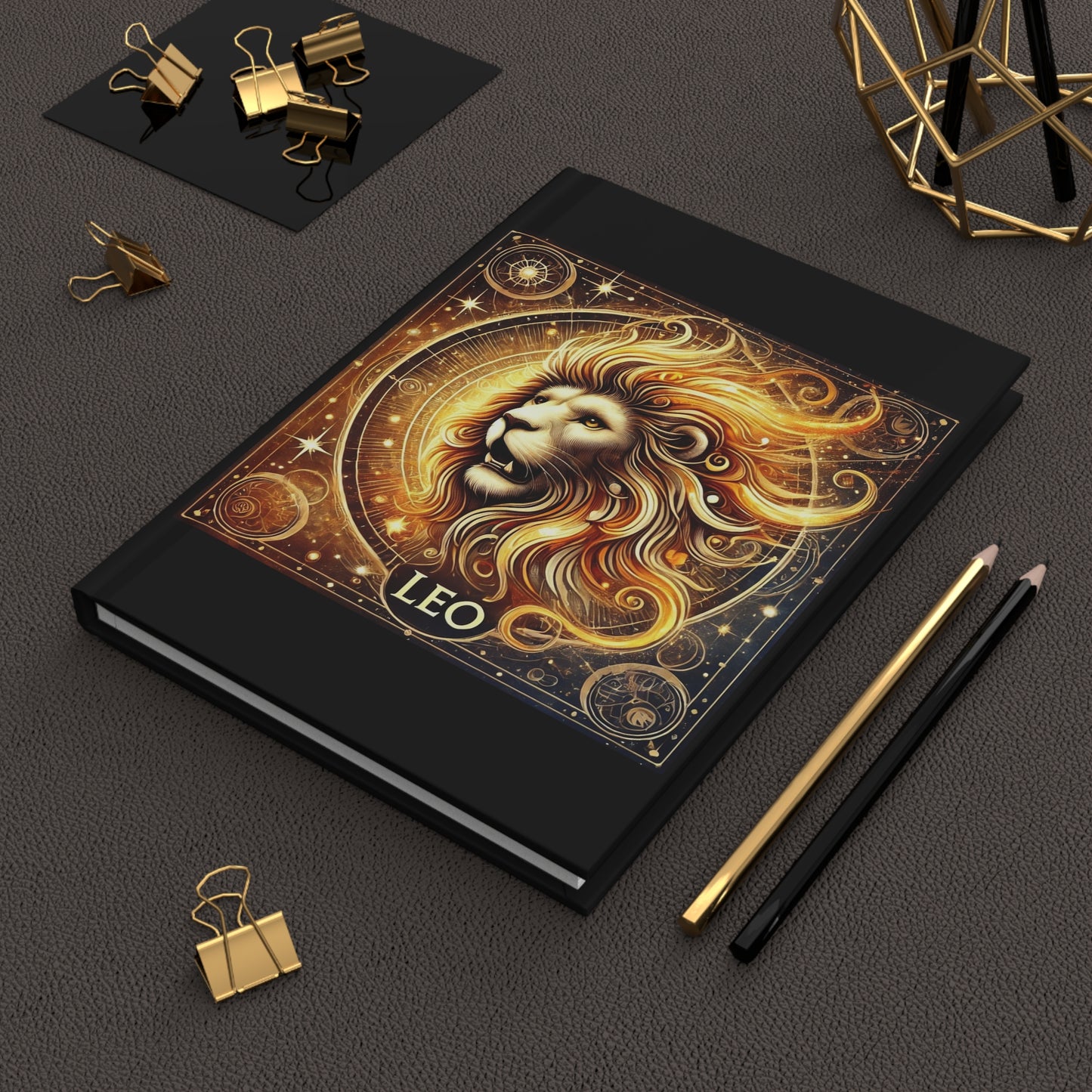 Leo Zodiac Hardcover Journal