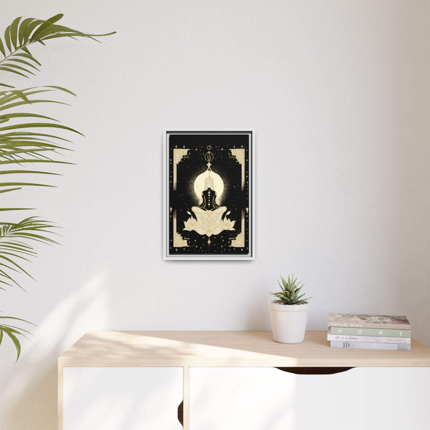 Meditation Art Framed Canvas