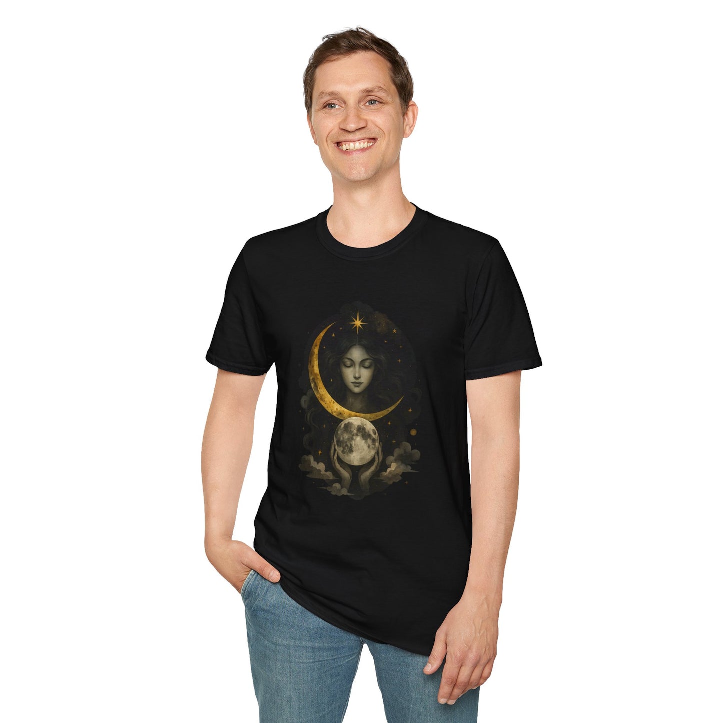 Goddess Moon Unisex Softstyle T-Shirt