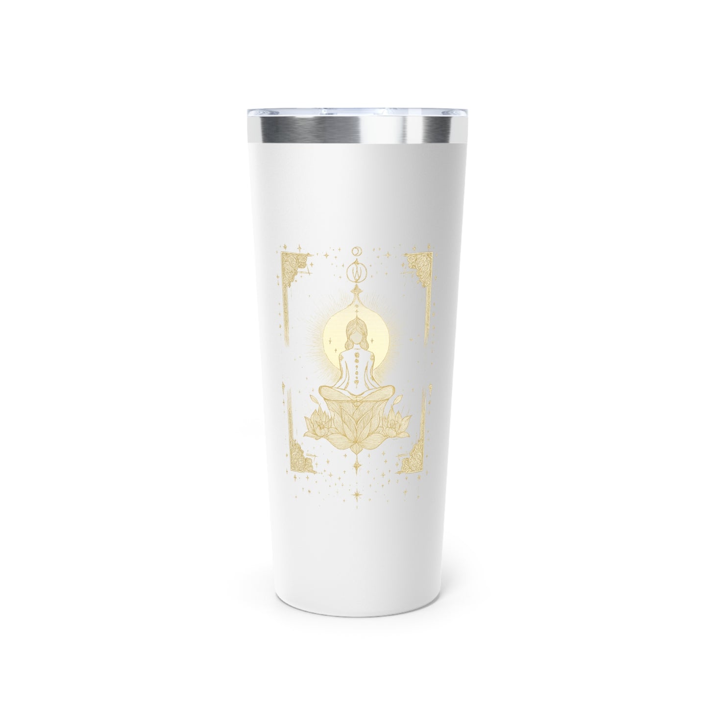 Serene Buddha Copper Vacuum Insulated Tumbler