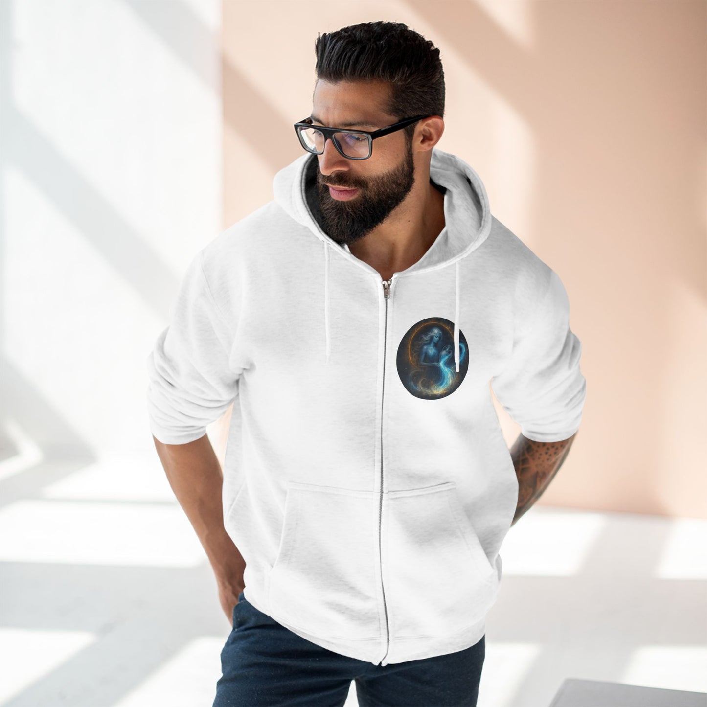 Aquarius Unisex Zip Hoodie