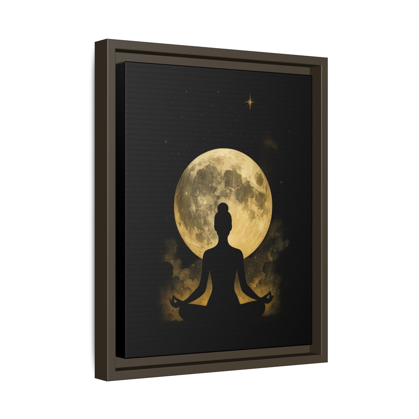 Meditative Moon Canvas Art