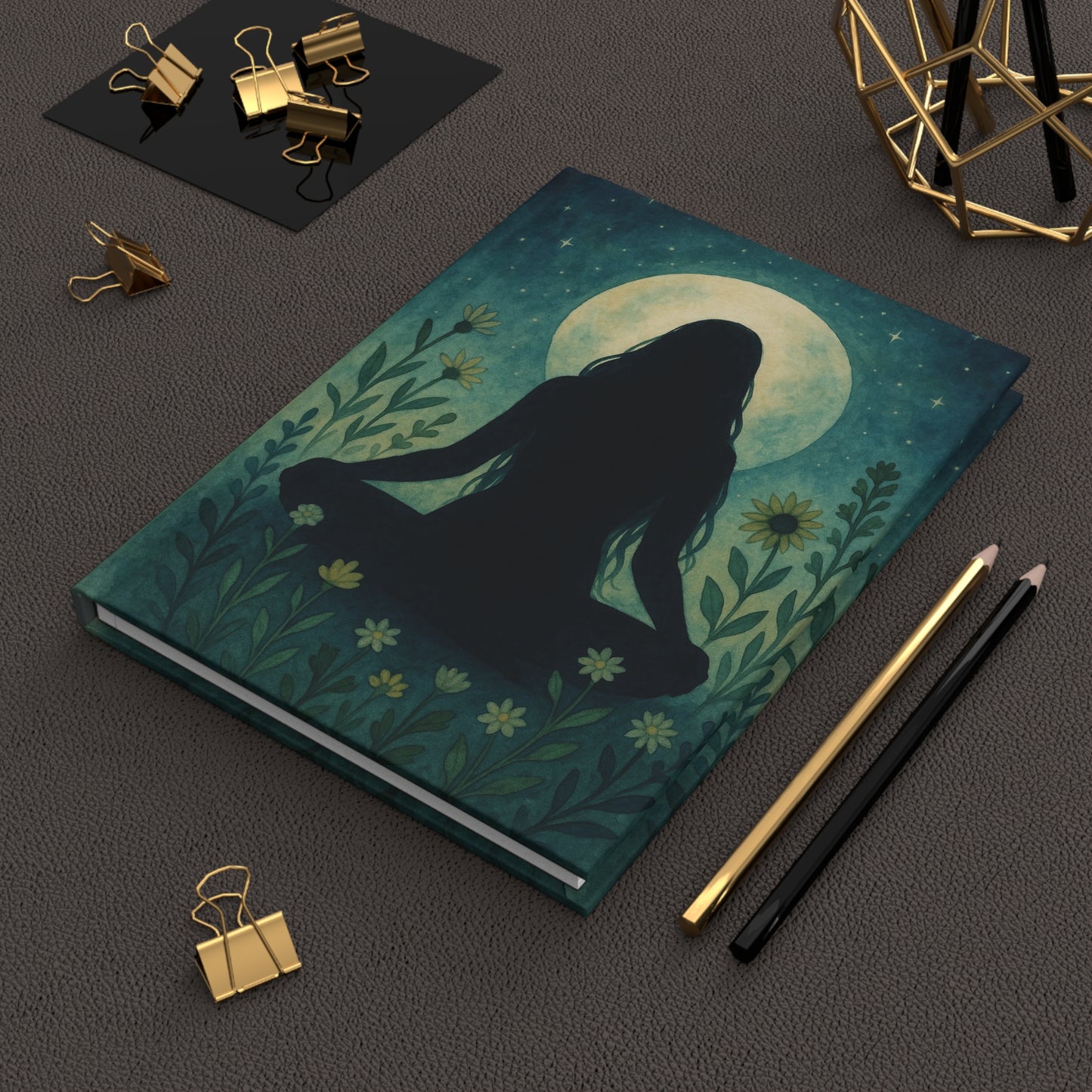 Meditative Moonlight Hardcover Journal