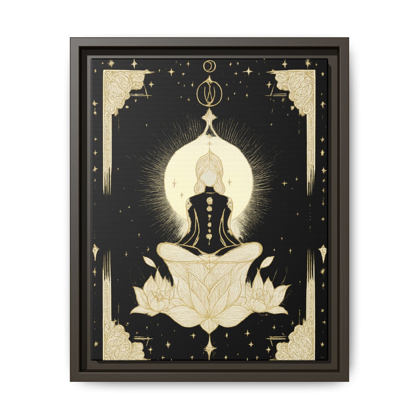 Meditation Art Framed Canvas