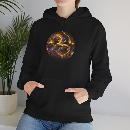 Sagittarius Zodiac Unisex Fleece Hoodie