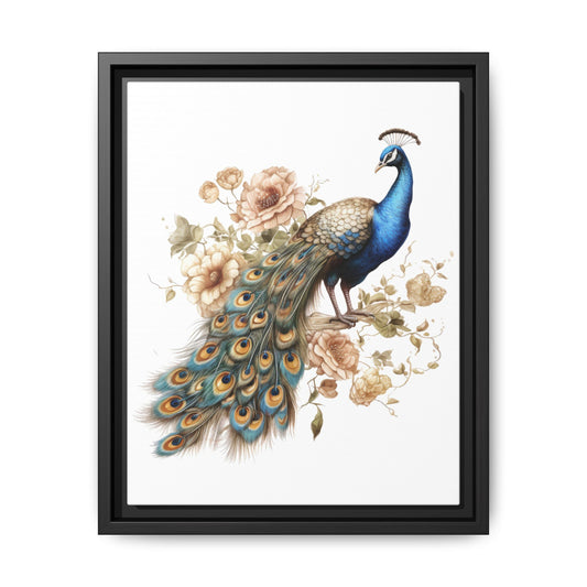 Peacock Canvas Art Print 11x14