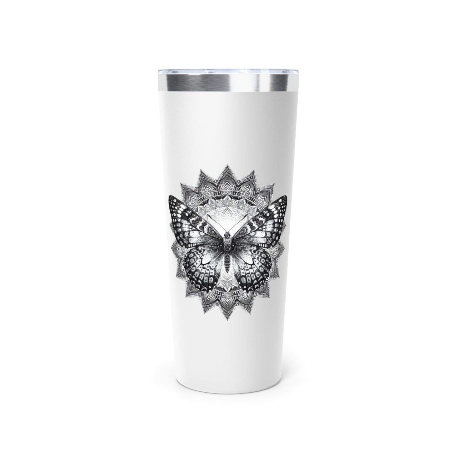 Elegant Butterfly Copper Vacuum Insulated Tumbler