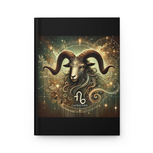 Capricorn Zodiac Hardcover Journal