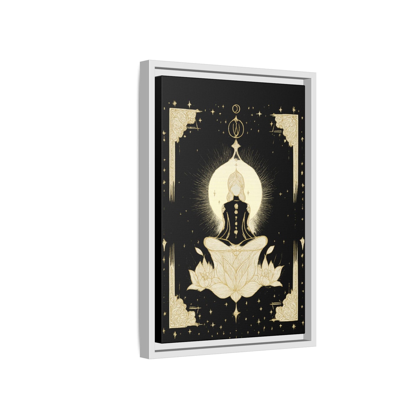 Meditation Art Framed Canvas