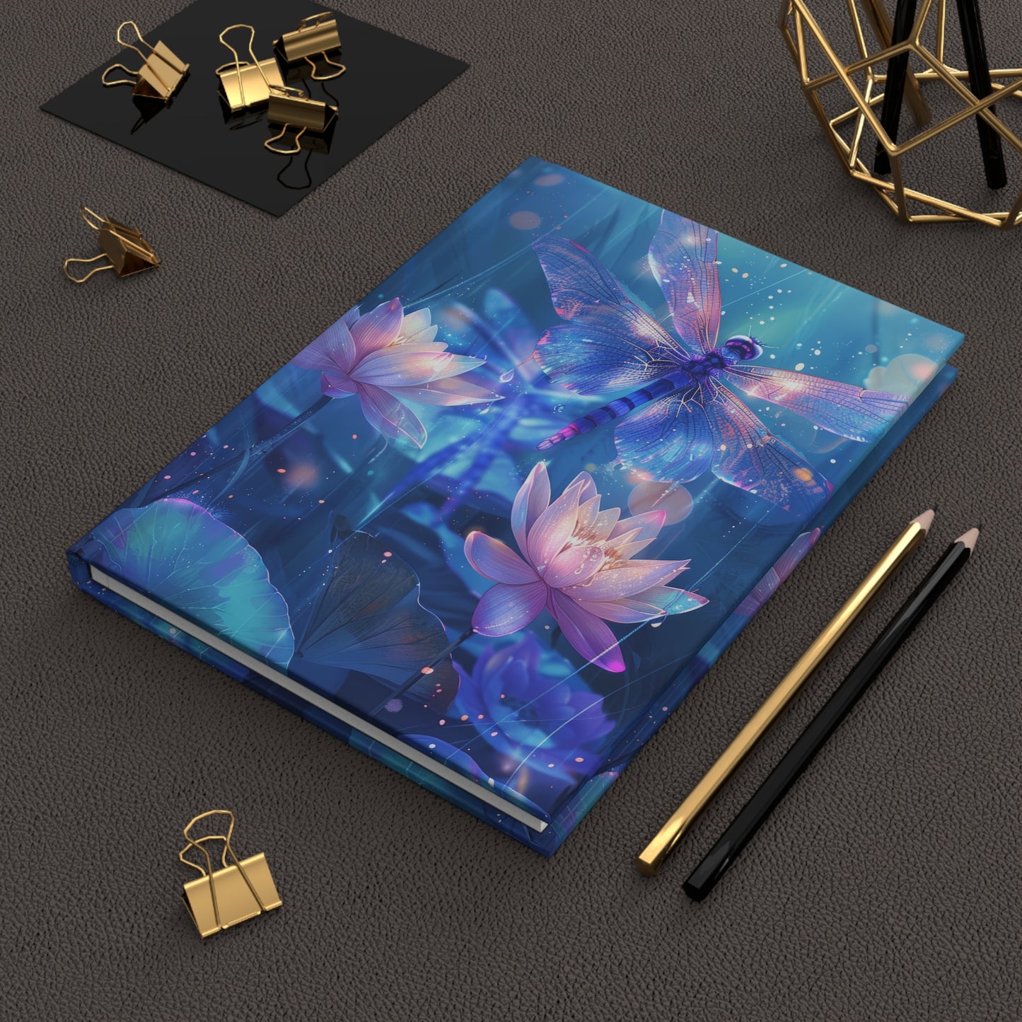 Whimsical Dragonfly Hardcover Journal