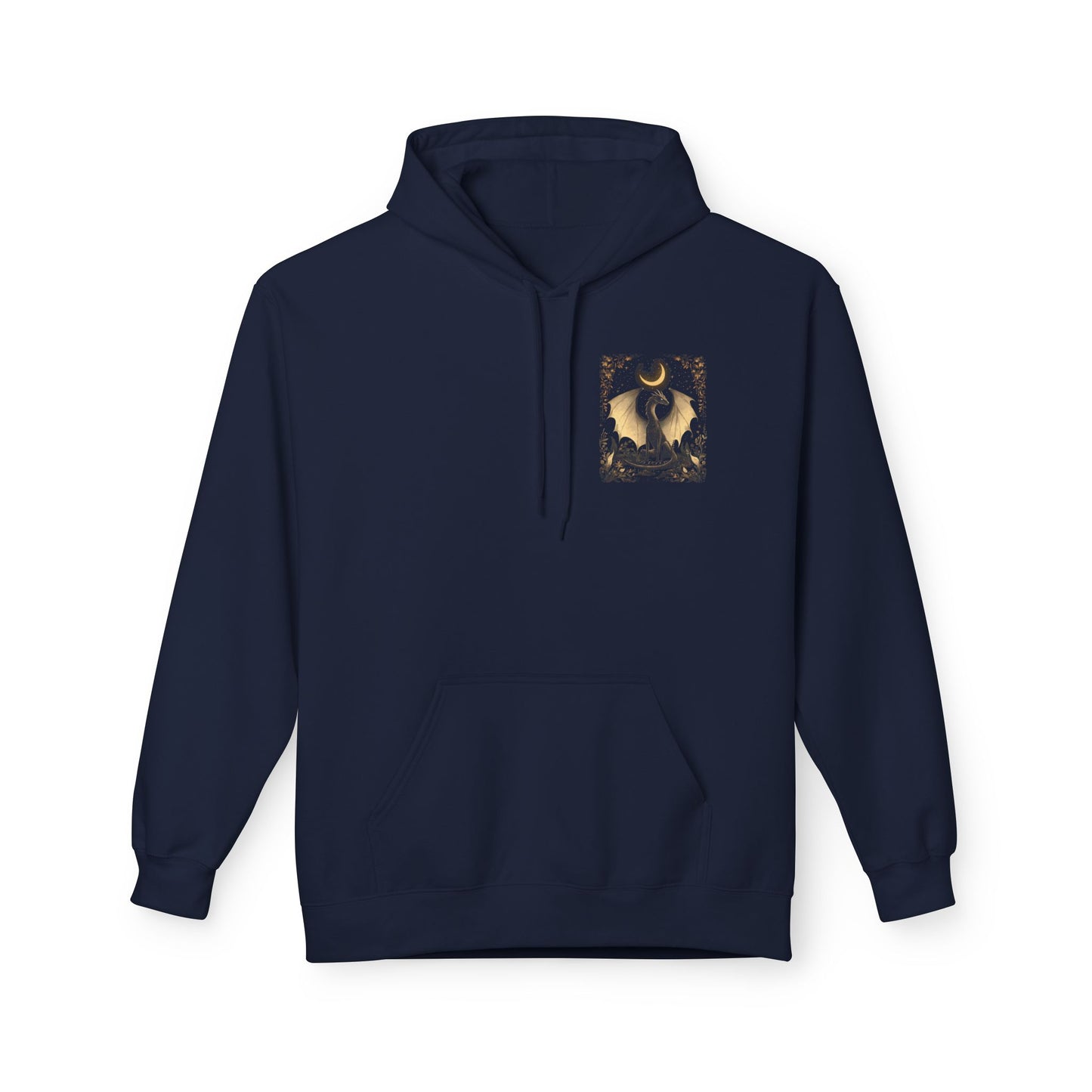 Magical Dragon & Moon Fleece Unisex Pullover