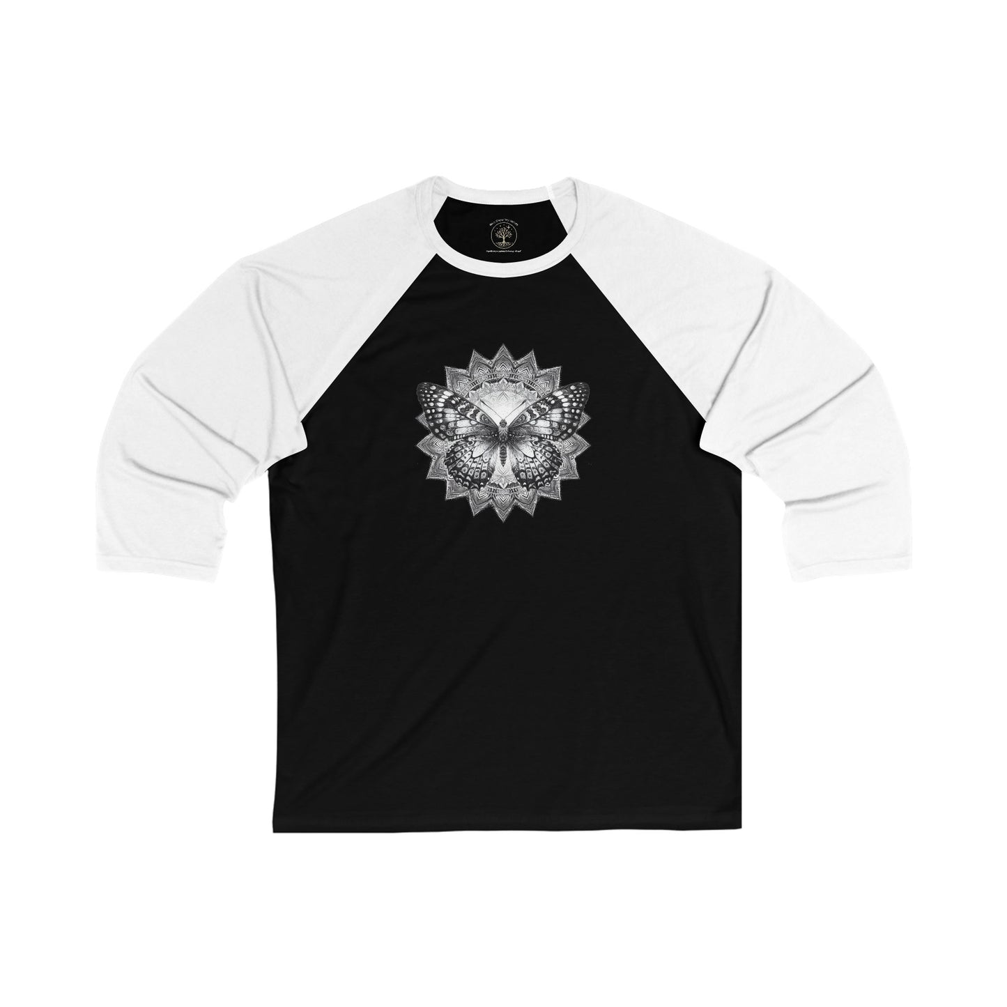 Bohemian Butterfly Unisex 3/4 Sleeve Shirt