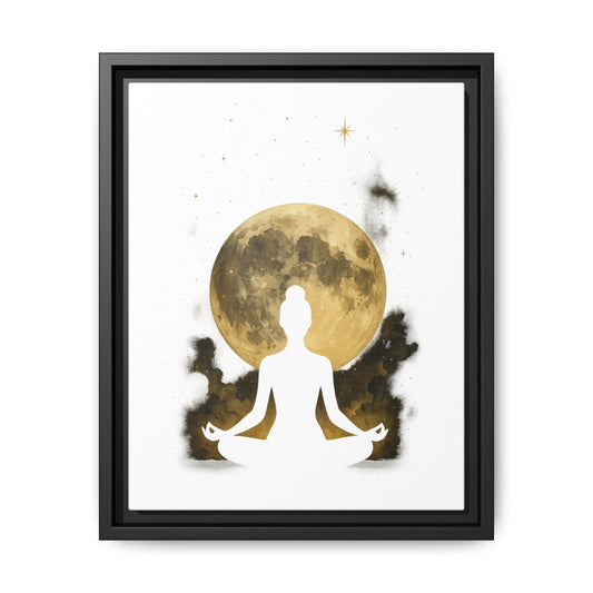 Meditative Moon Canvas Art 11x14