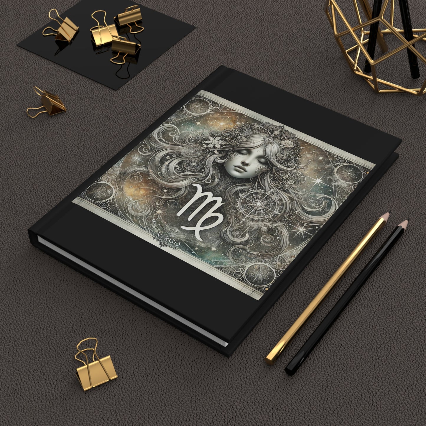 Virgo Zodiac Hardcover Notebook