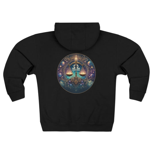 Libra Unisex Zip Hoodie