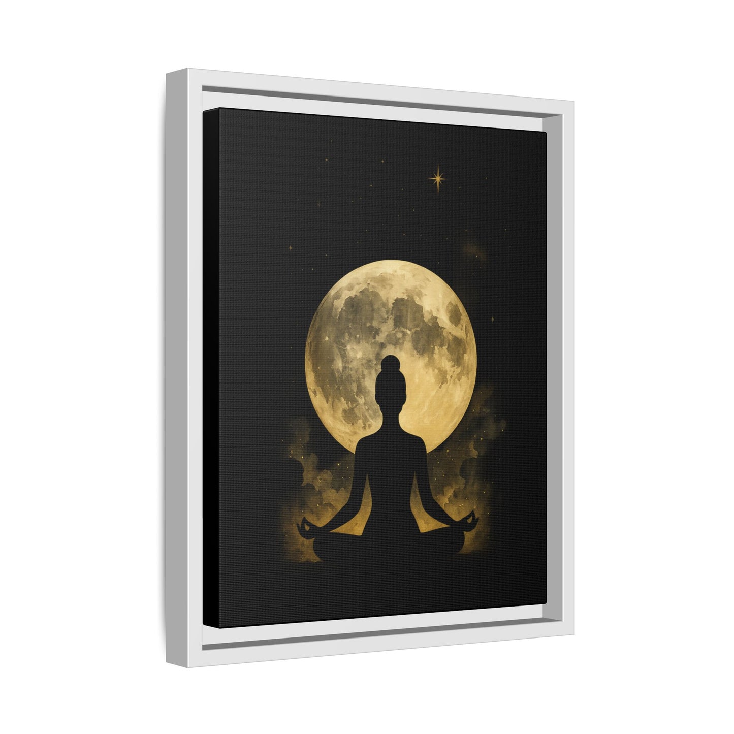 Meditative Moon Canvas Art
