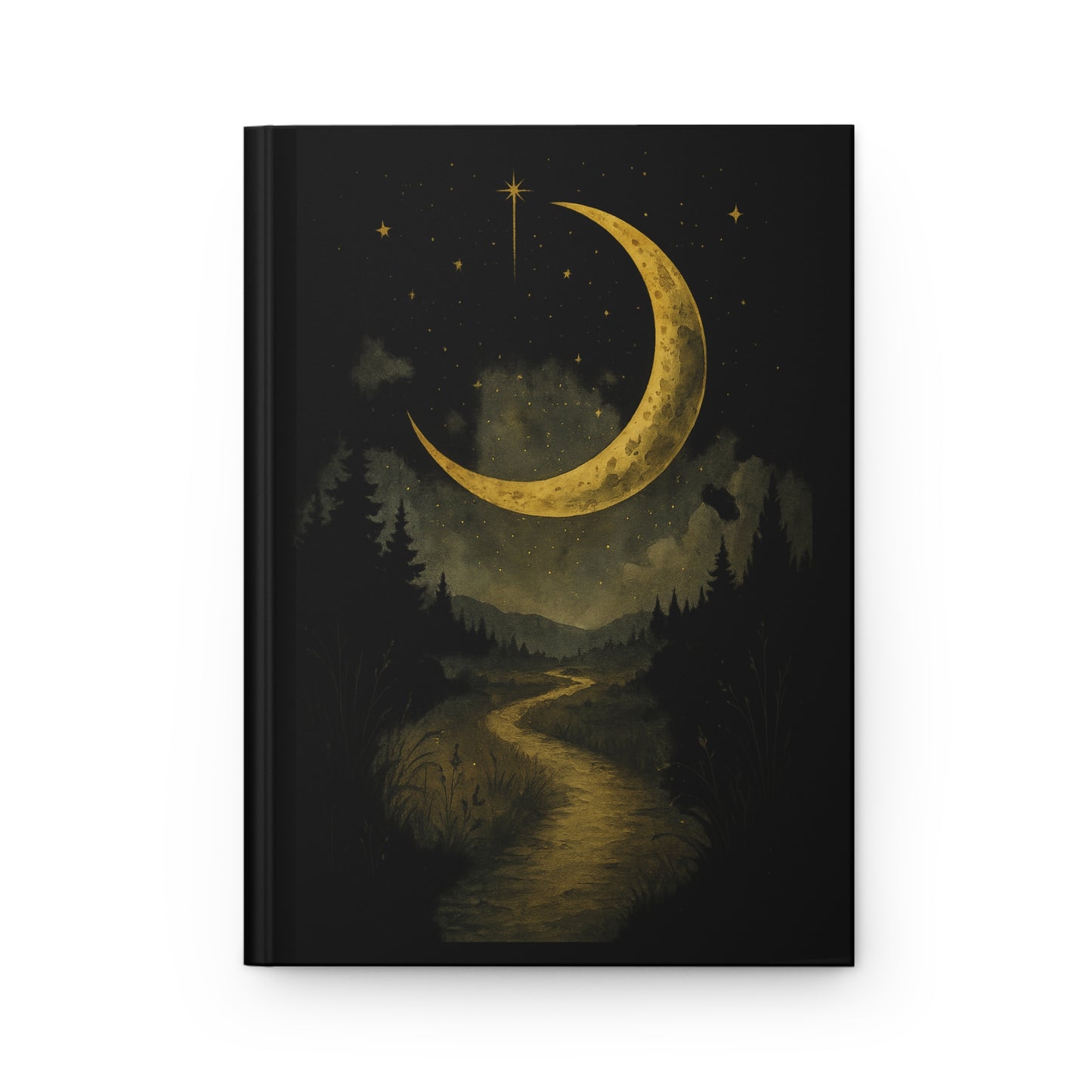 Moonlit Journey Hardcover Journal