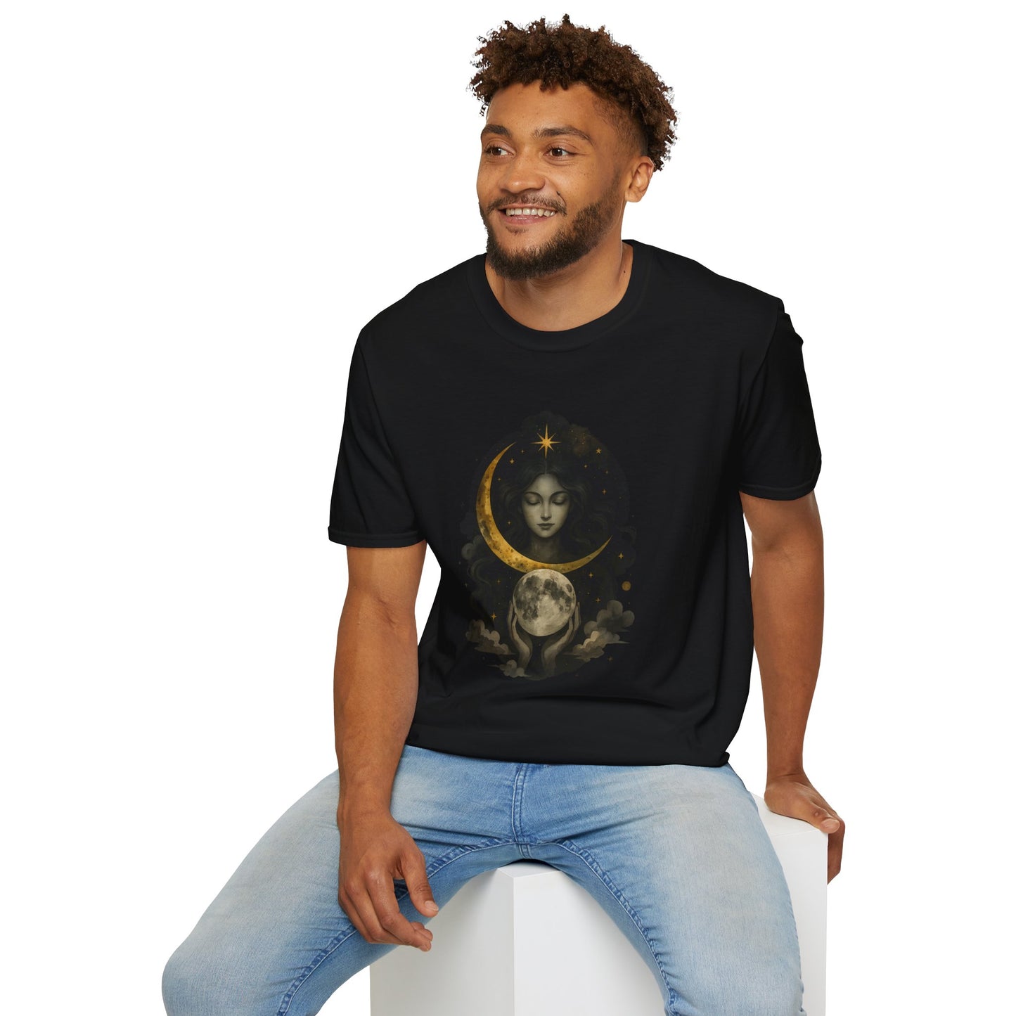 Goddess Moon Unisex Softstyle T-Shirt