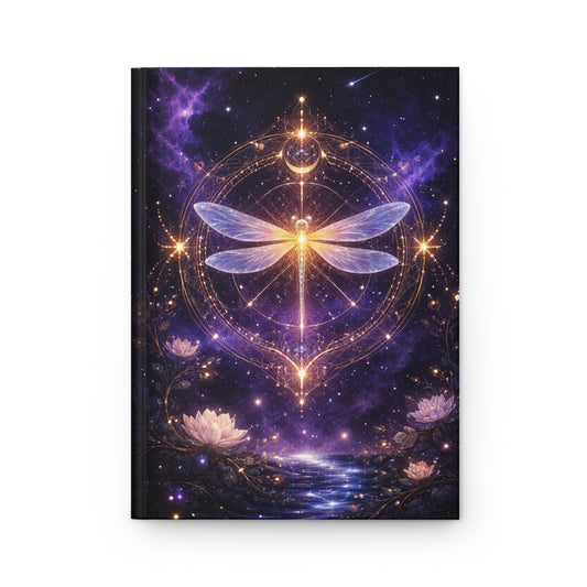 Mystic Dragonfly Hardcover Journal