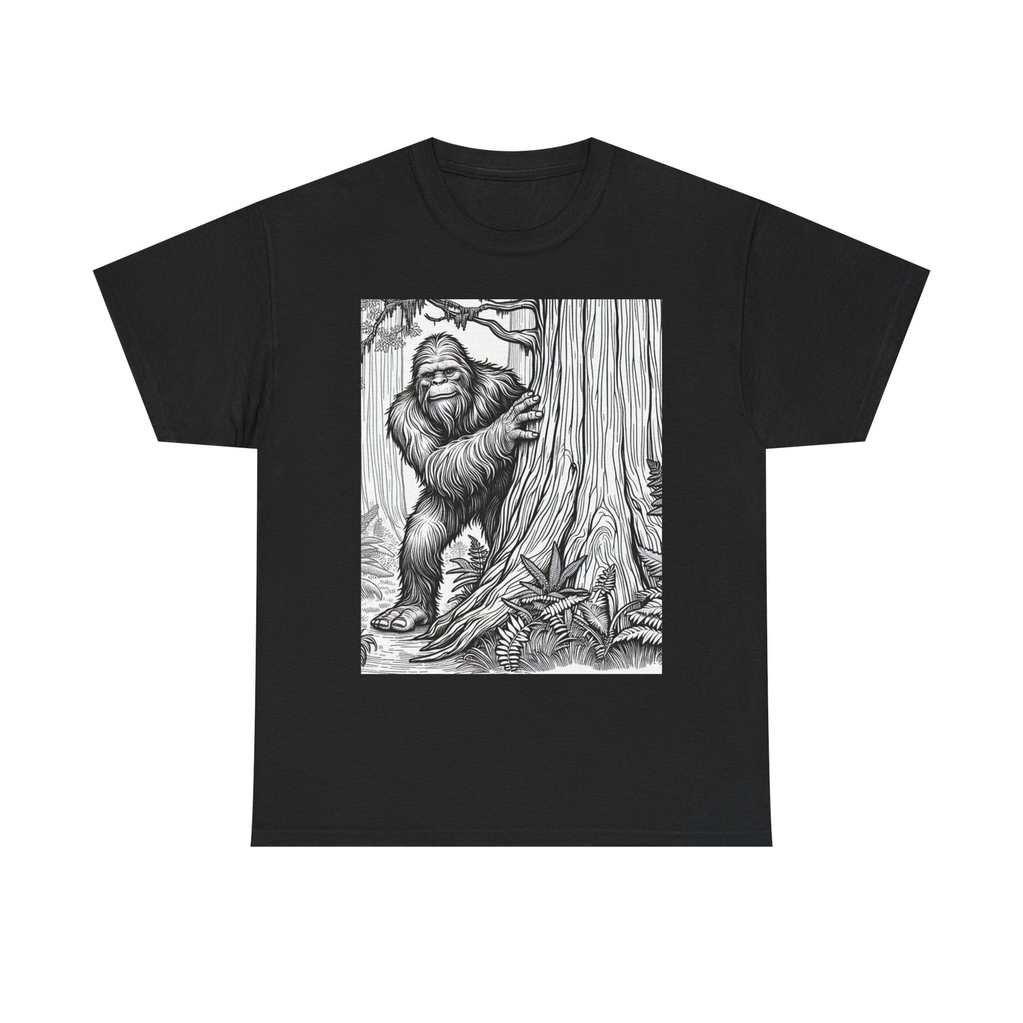 Unisex Heavy Cotton Sasquatch Peek T-Shirt
