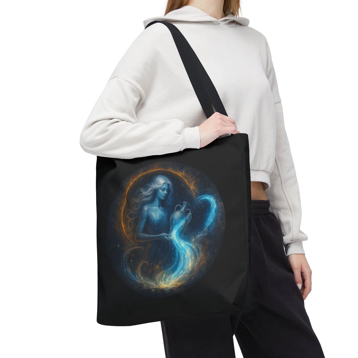 Aquarius Zodiac Tote Bag