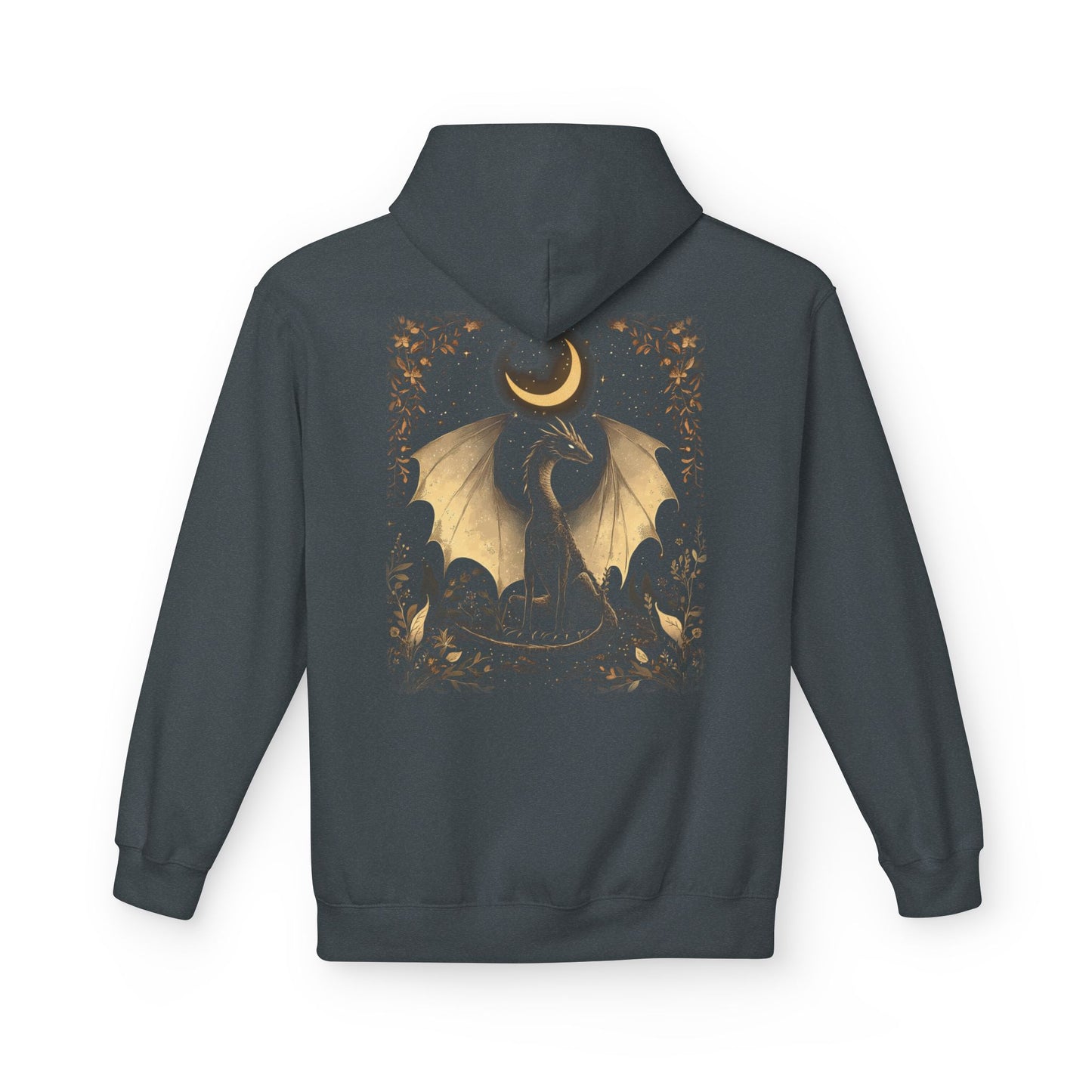 Magical Dragon & Moon Fleece Unisex Pullover