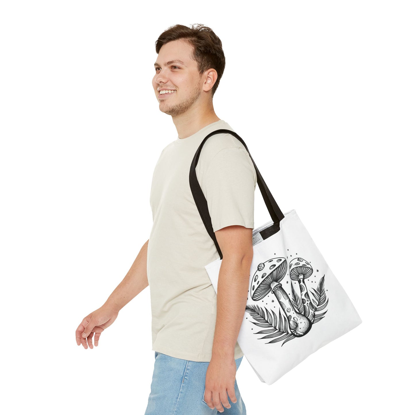 Bohemian Mushroom Tote Bag