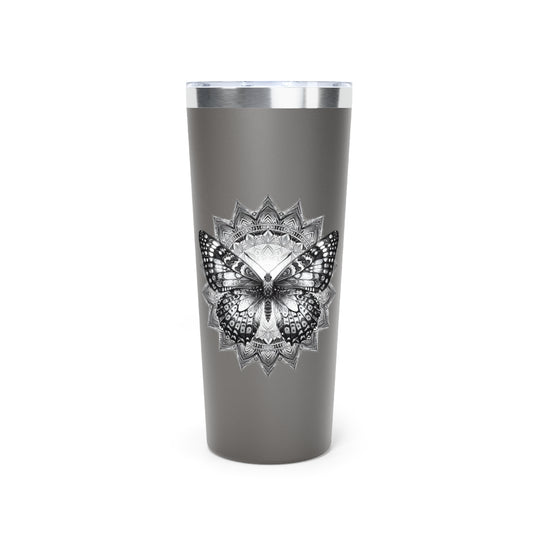 Elegant Butterfly Copper Vacuum Insulated Tumbler