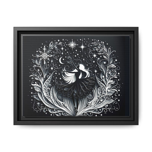 Black and White Magical Dance Wall Art 12x9