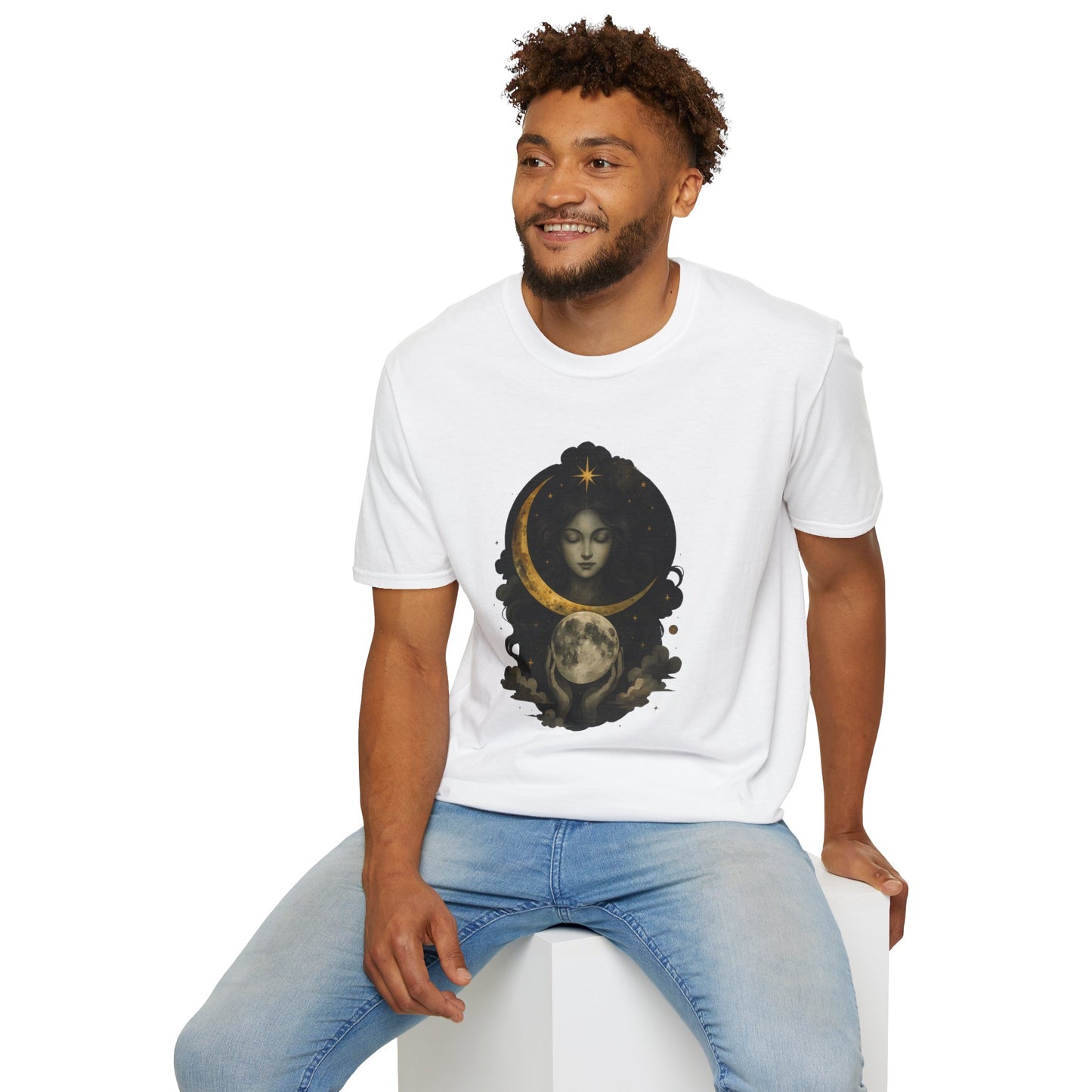 Goddess Moon Unisex Softstyle T-Shirt