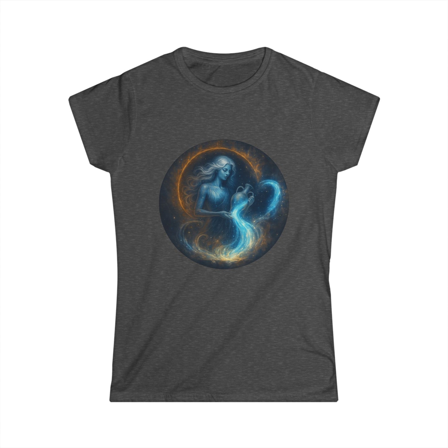Aquarius Tee Zodiac Sign Softstyle Women’s Tee Shirt