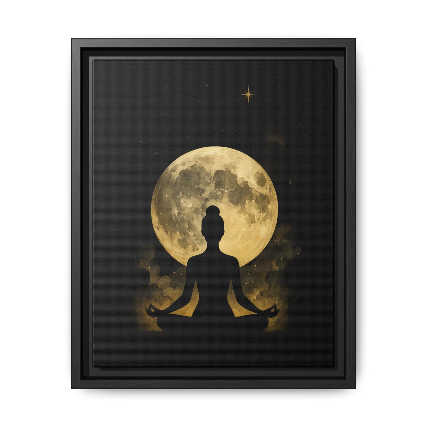 Meditative Moon Canvas Art