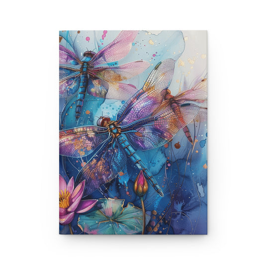 Artistic Dragonfly Hardcover Journal