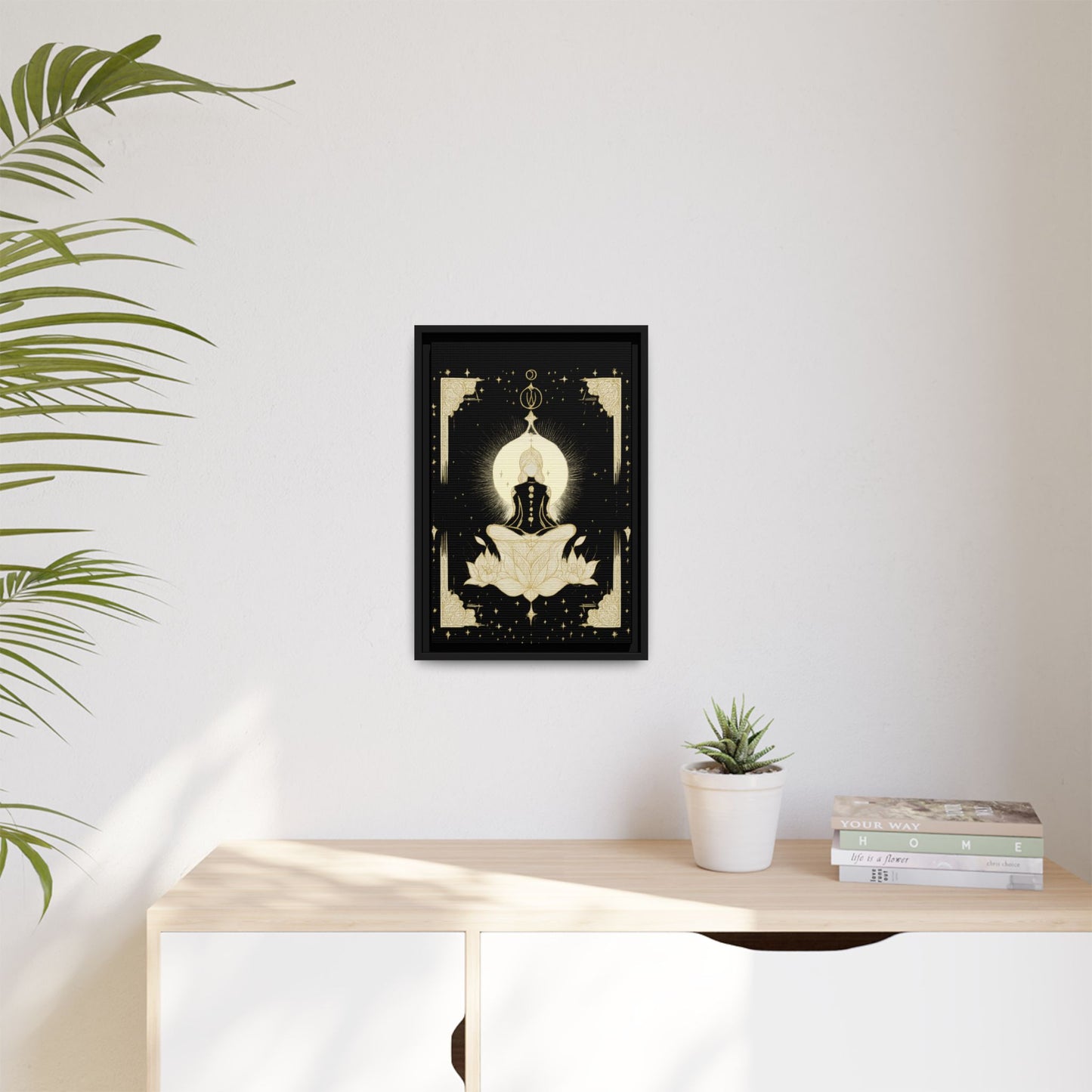 Meditation Art Framed Canvas