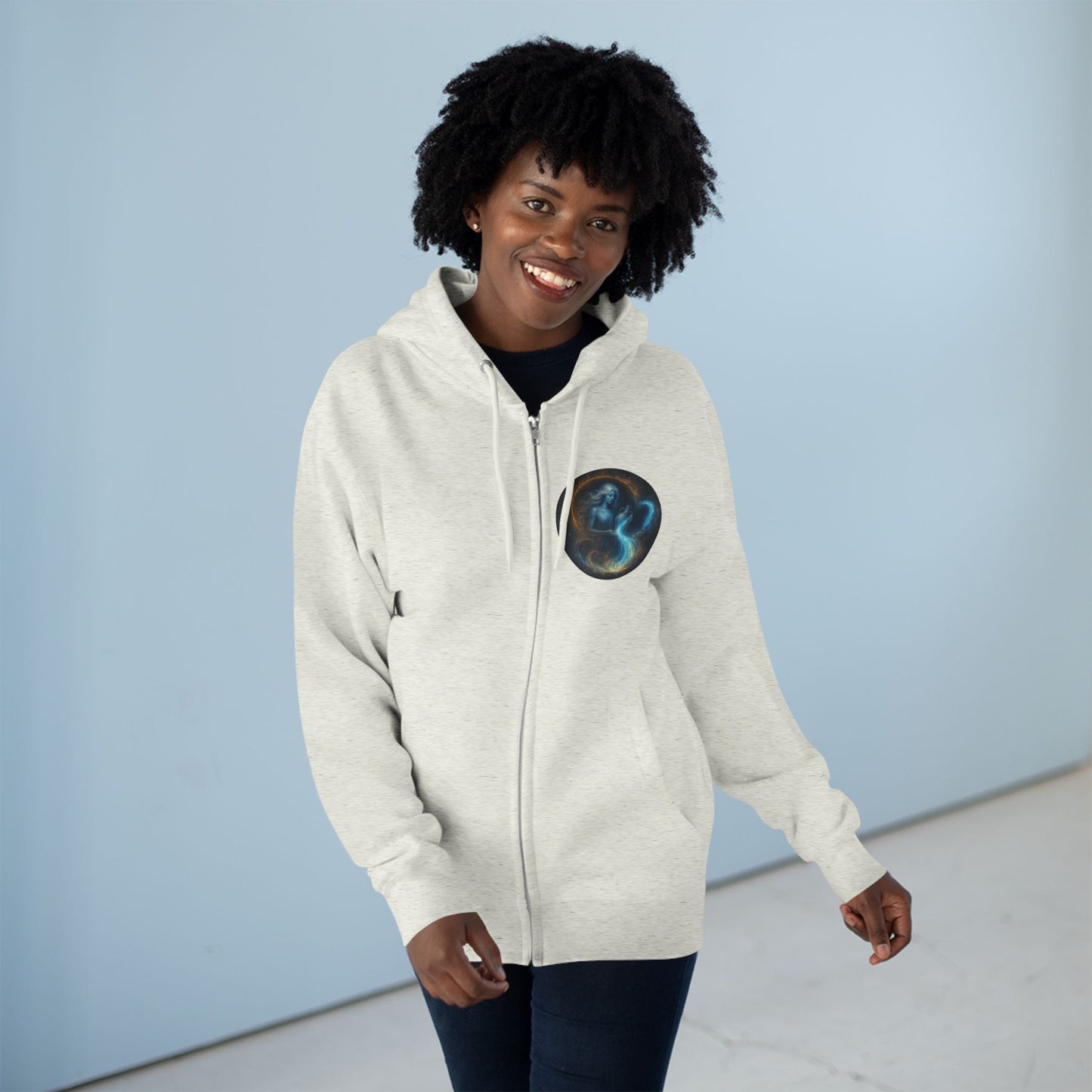 Aquarius Unisex Zip Hoodie