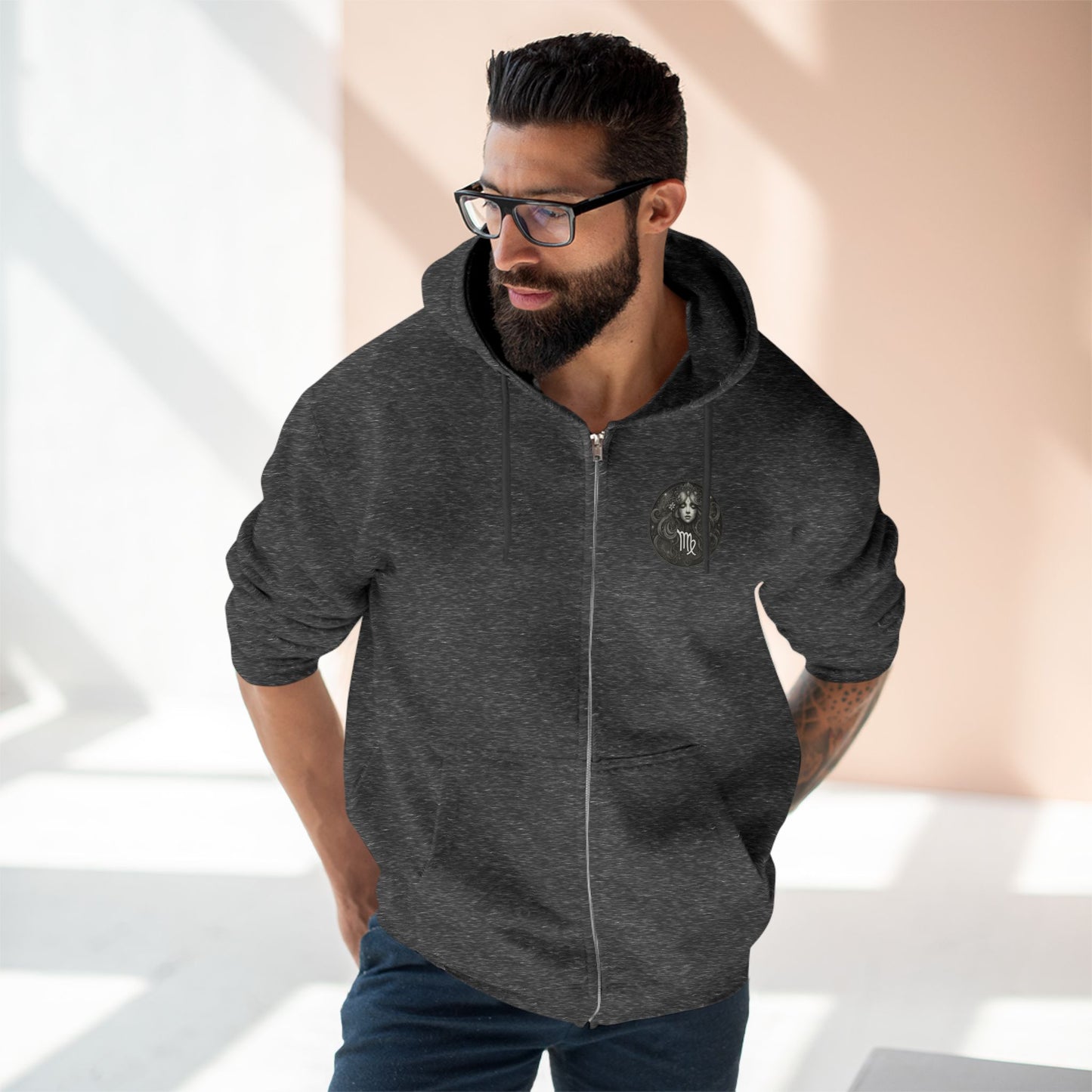 Virgo Unisex Zip Hoodie