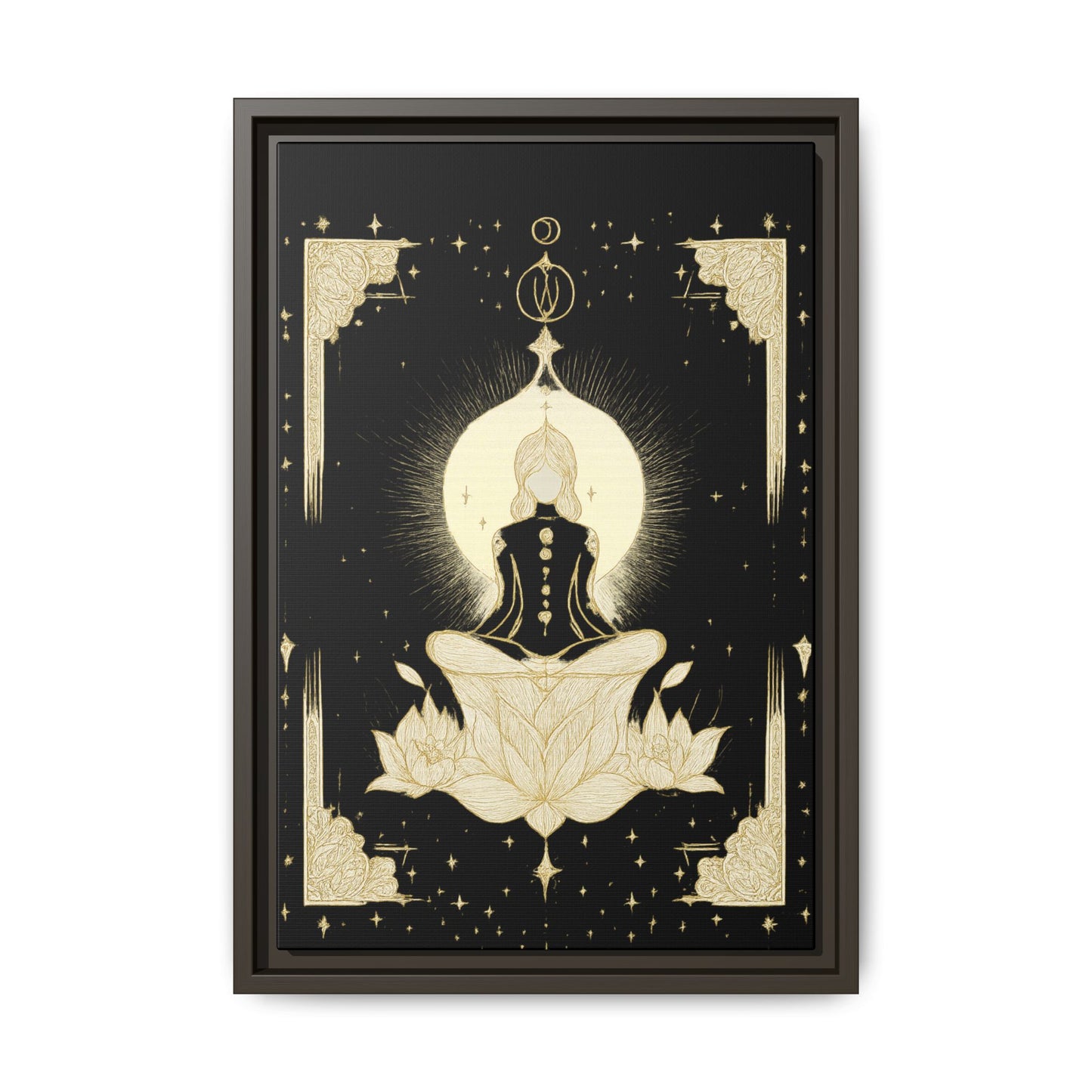 Meditation Art Framed Canvas