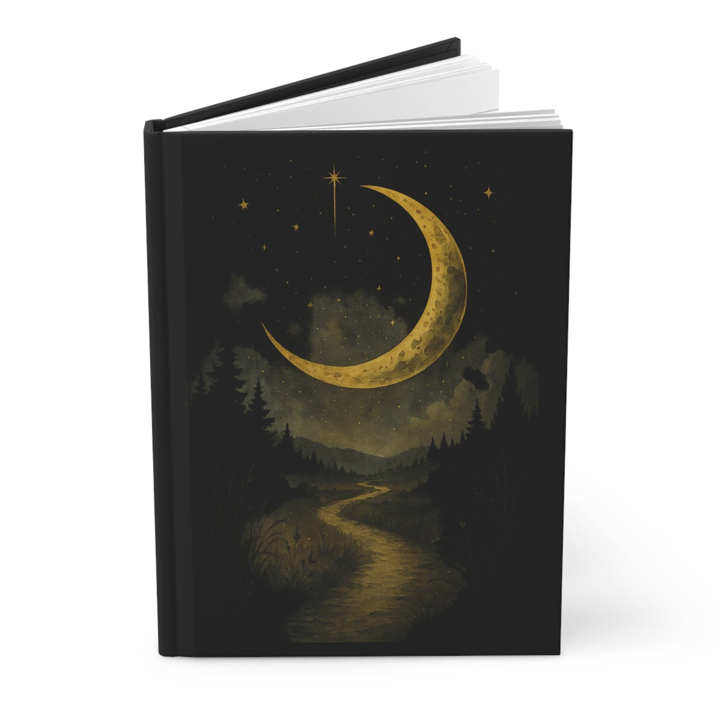Moonlit Journey Hardcover Journal
