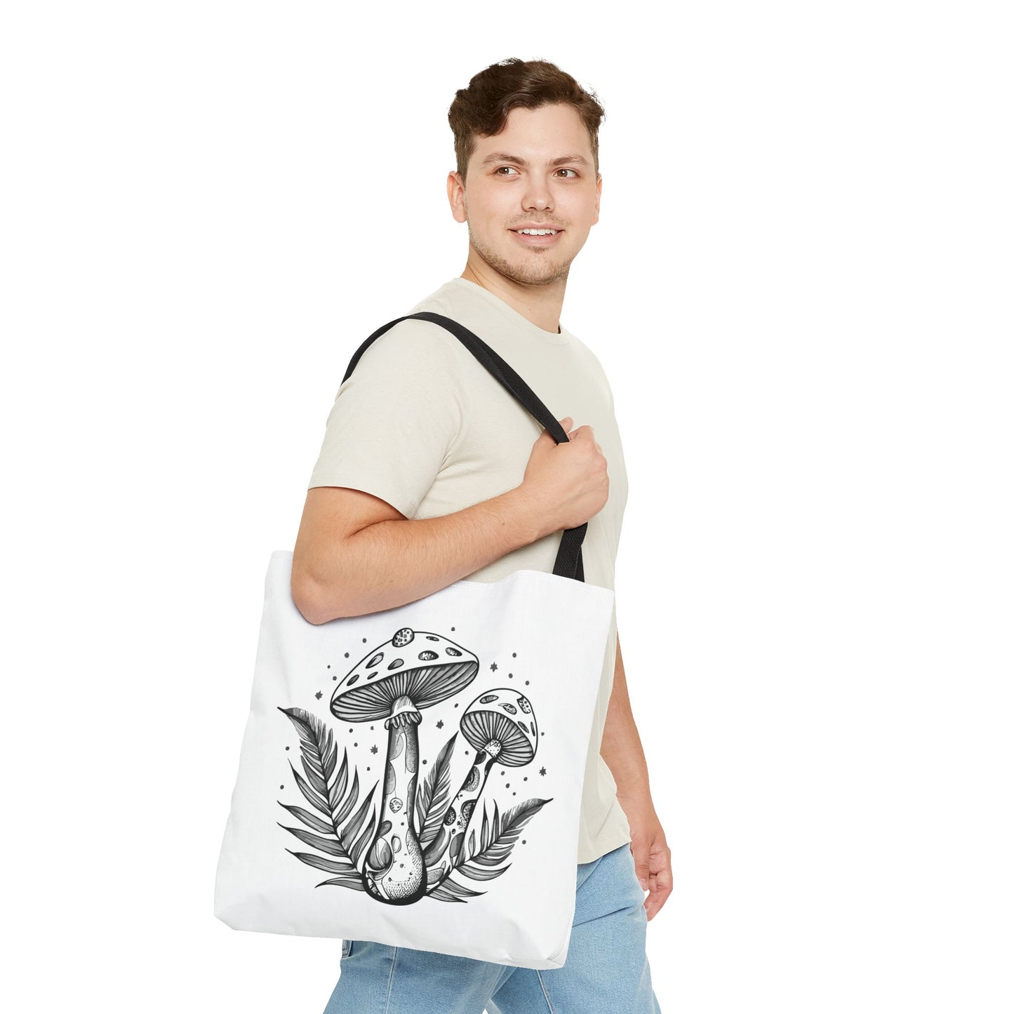Bohemian Mushroom Tote Bag